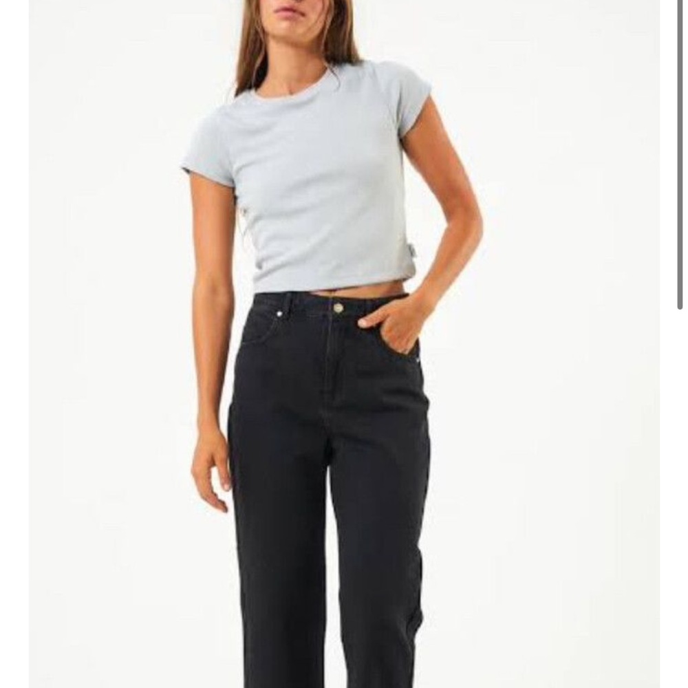 Afends Shelby Twill High Waist
 Black Jeans
